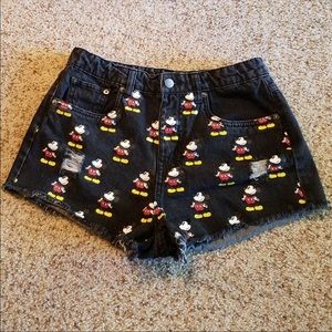 Disney Mickey Mouse Jean shorts